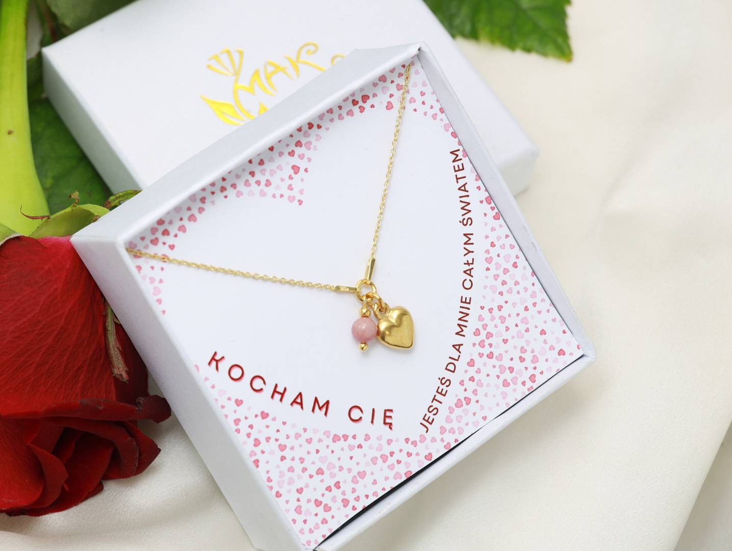 Upominek na walentynki -bransoletki i naszyjniki dla pary